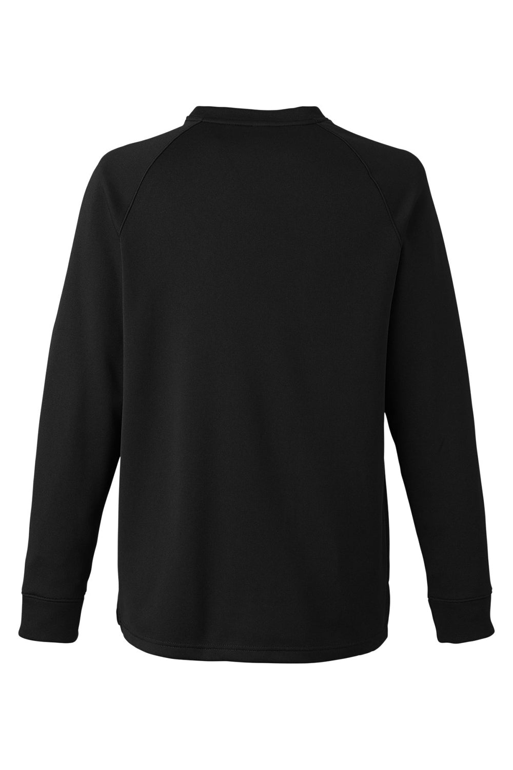 Core 365 CE800 Mens Fusion ChromaSoft Fleece Crewneck Sweatshirt Black Flat Back