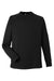 Core 365 CE800 Mens Fusion ChromaSoft Fleece Crewneck Sweatshirt Black Flat Front