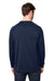 Core 365 CE800 Mens Fusion ChromaSoft Fleece Crewneck Sweatshirt Classic Navy Blue Back