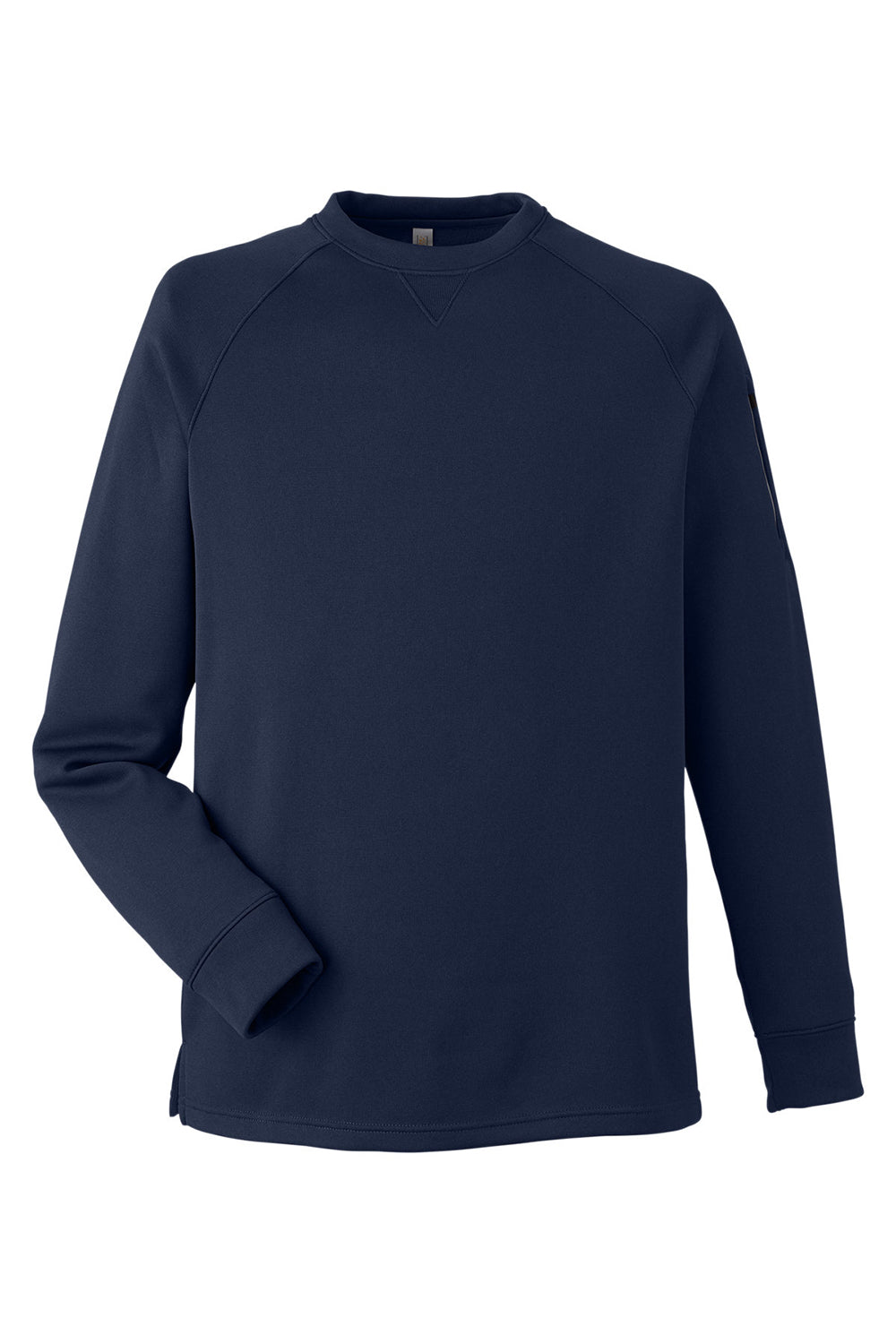 Core 365 CE800 Mens Fusion ChromaSoft Fleece Crewneck Sweatshirt Classic Navy Blue Flat Front