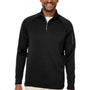Core 365 Mens Fusion ChromaSoft Anti Static Fleece 1/4 Zip Sweatshirt - Black