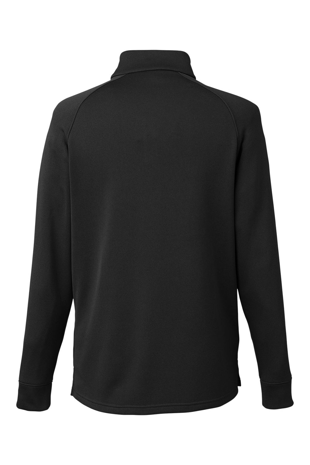 Core 365 CE801 Mens Fusion ChromaSoft Fleece 1/4 Zip Sweatshirt Black Flat Back
