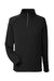 Core 365 CE801 Mens Fusion ChromaSoft Fleece 1/4 Zip Sweatshirt Black Flat Front