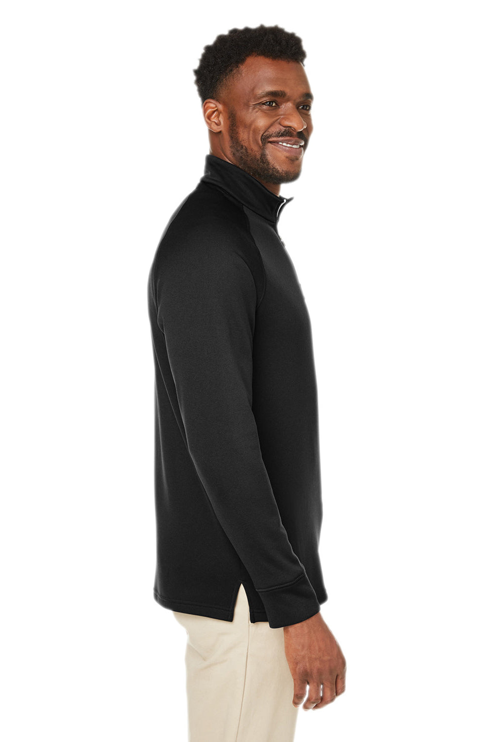 Core 365 CE801 Mens Fusion ChromaSoft Fleece 1/4 Zip Sweatshirt Black Side