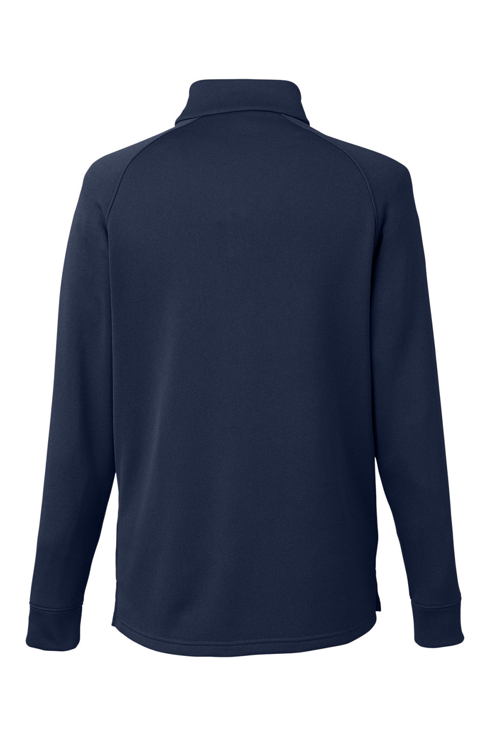Core 365 CE801 Mens Fusion ChromaSoft Fleece 1/4 Zip Sweatshirt Classic Navy Blue Flat Back