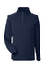 Core 365 CE801 Mens Fusion ChromaSoft Fleece 1/4 Zip Sweatshirt Classic Navy Blue Flat Front