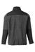 Core 365 CE890 Mens Journey Summit Hybrid Full Zip Jacket Heather Charcoal Grey/Black Flat Back