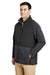 Core 365 CE890 Mens Journey Summit Hybrid Full Zip Jacket Heather Charcoal Grey/Black 3Q