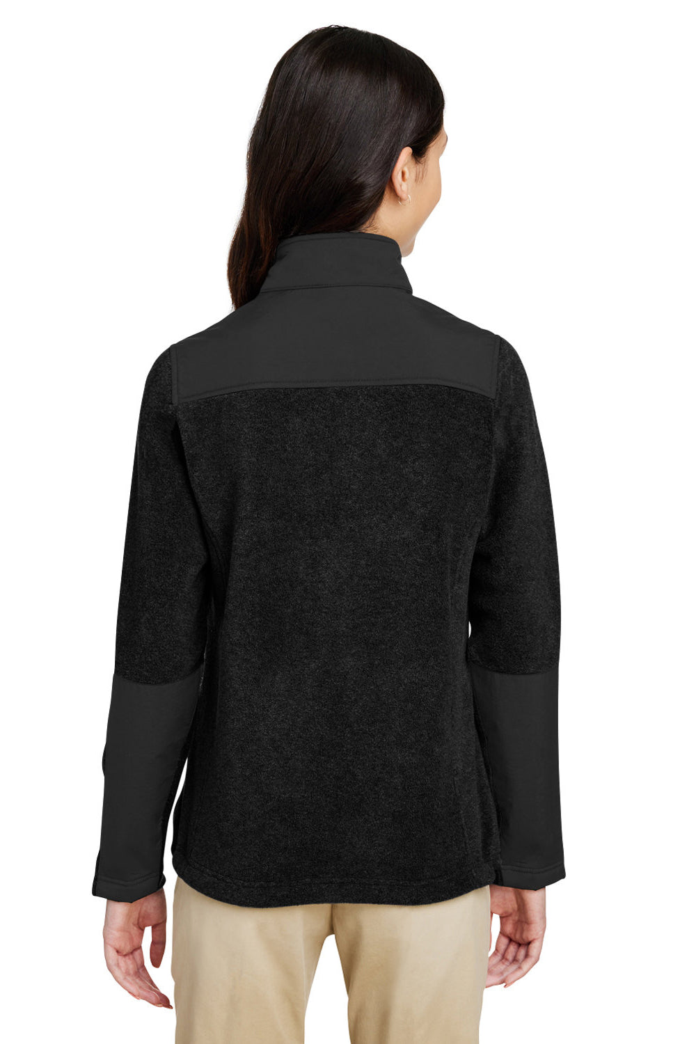 Core 365 CE890W Womens Journey Summit Hybrid Full Zip Jacket Black Back