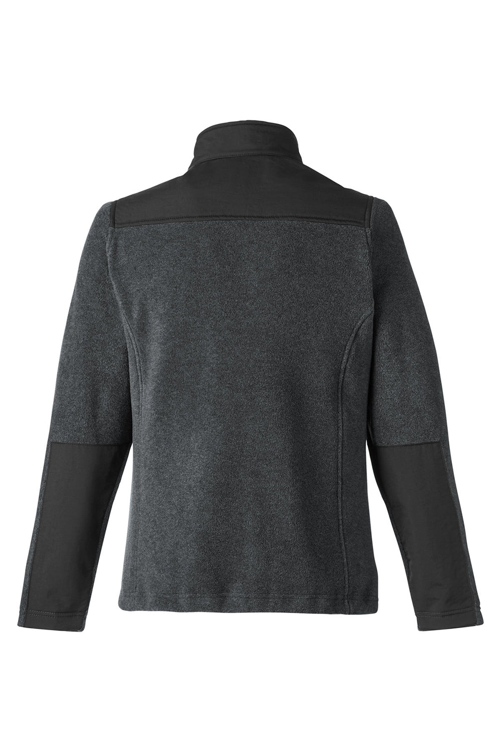 Core 365 CE890W Womens Journey Summit Hybrid Full Zip Jacket Heather Charcoal Grey/Black Flat Back