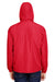 Champion CO200 Mens Packable Anorak 1/4 Zip Hooded Jacket Red Back