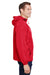 Champion CO200 Mens Packable Anorak 1/4 Zip Hooded Jacket Red Side