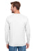 Champion CP15 Mens Long Sleeve Crewneck T-Shirt White Back