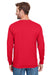Champion CP15 Mens Long Sleeve Crewneck T-Shirt Red Back