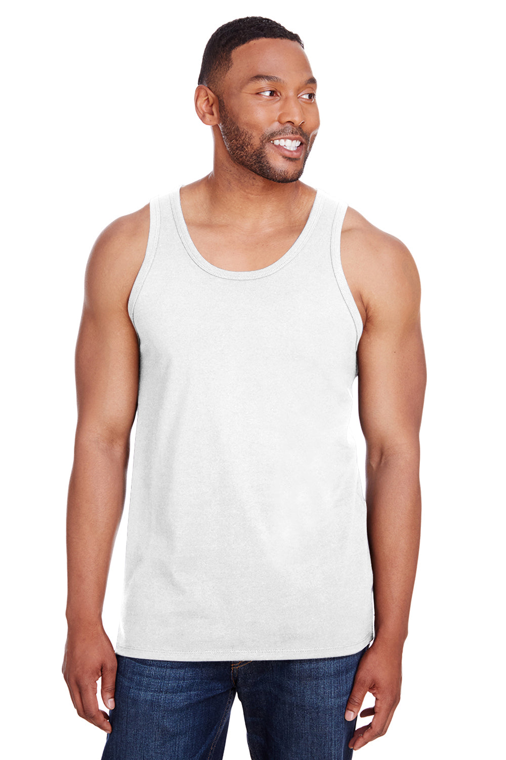 Champion CP30 Mens Tank Top White Front