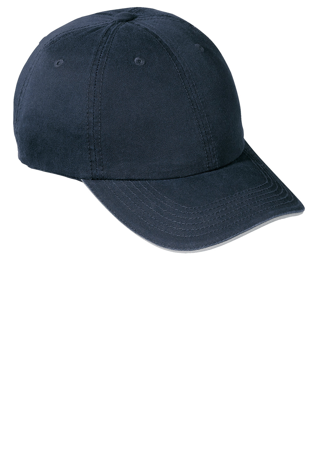 Port & Company CP79 Mens Adjustable Hat Navy Blue Front