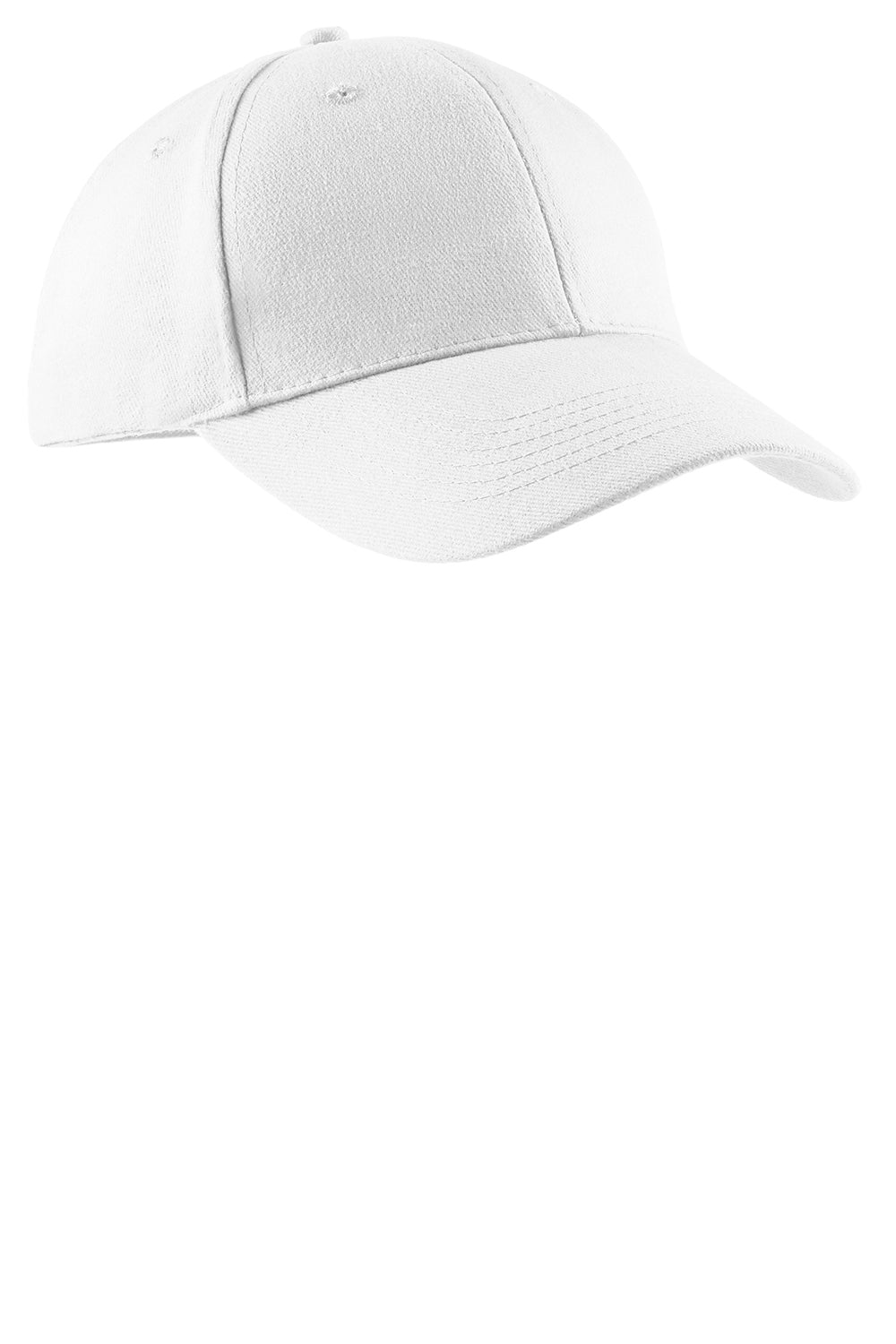 Port & Company CP82 Mens Adjustable Hat White Front