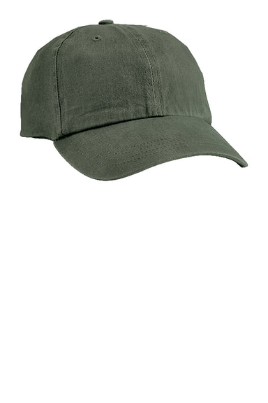 Port & Company CP84 Mens Adjustable Hat Hunter Green Front