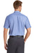 Red Kap CS20/CS20LONG Mens Industrial Moisture Wicking Short Sleeve Button Down Shirt w/ Double Pockets Blue/White Back