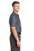 Red Kap CS20/CS20LONG Mens Industrial Moisture Wicking Short Sleeve Button Down Shirt w/ Double Pockets Grey/Blue Side