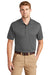 CornerStone CS4020 Mens Industrial Moisture Wicking Short Sleeve Polo Shirt Charcoal Grey Front