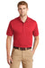 CornerStone CS4020 Mens Industrial Moisture Wicking Short Sleeve Polo Shirt Red Front
