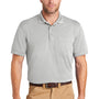 CornerStone Mens Industrial Moisture Wicking Short Sleeve Polo Shirt w/ Pocket - Light Grey