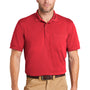 CornerStone Mens Industrial Moisture Wicking Short Sleeve Polo Shirt w/ Pocket - Red