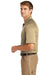 CornerStone CS410 Mens Select Tactical Moisture Wicking Short Sleeve Polo Shirt Tan Brown Side