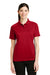 CornerStone CS411 Womens Select Tactical Moisture Wicking Short Sleeve Polo Shirt Red Front