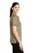 CornerStone CS411 Womens Select Tactical Moisture Wicking Short Sleeve Polo Shirt Tan Brown Side