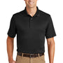 CornerStone Mens Select Moisture Wicking Short Sleeve Polo Shirt - Black