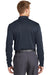 CornerStone CS412LS Mens Select Moisture Wicking Long Sleeve Polo Shirt Navy Blue Back