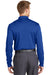 CornerStone CS412LS Mens Select Moisture Wicking Long Sleeve Polo Shirt Royal Blue Back