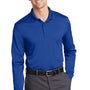 CornerStone Mens Select Moisture Wicking Long Sleeve Polo Shirt - Royal Blue