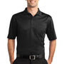 CornerStone Mens Select Moisture Wicking Short Sleeve Polo Shirt w/ Pocket - Black