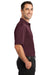 CornerStone CS412P Mens Select Moisture Wicking Short Sleeve Polo Shirt w/ Pocket Maroon Side