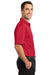 CornerStone CS412P Mens Select Moisture Wicking Short Sleeve Polo Shirt w/ Pocket Red Side