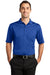 CornerStone CS412P Mens Select Moisture Wicking Short Sleeve Polo Shirt w/ Pocket Royal Blue Front