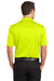 CornerStone CS412P Mens Select Moisture Wicking Short Sleeve Polo Shirt w/ Pocket Safety Yellow Back