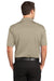 CornerStone CS412P Mens Select Moisture Wicking Short Sleeve Polo Shirt w/ Pocket Tan Brown Back