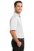 CornerStone CS412P Mens Select Moisture Wicking Short Sleeve Polo Shirt w/ Pocket White Side