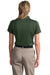 CornerStone CS413 Womens Select Moisture Wicking Short Sleeve Polo Shirt Dark Green Back