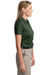 CornerStone CS413 Womens Select Moisture Wicking Short Sleeve Polo Shirt Dark Green Side