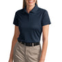 CornerStone Womens Select Moisture Wicking Short Sleeve Polo Shirt - Dark Navy Blue