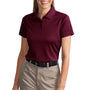 CornerStone Womens Select Moisture Wicking Short Sleeve Polo Shirt - Maroon