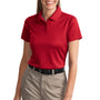 CornerStone Womens Select Moisture Wicking Short Sleeve Polo Shirt - Red