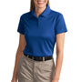 CornerStone Womens Select Moisture Wicking Short Sleeve Polo Shirt - Royal Blue