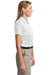 CornerStone CS413 Womens Select Moisture Wicking Short Sleeve Polo Shirt White Side