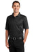 CornerStone CS415 Mens Select Moisture Wicking Short Sleeve Polo Shirt w/ Pocket Black Front